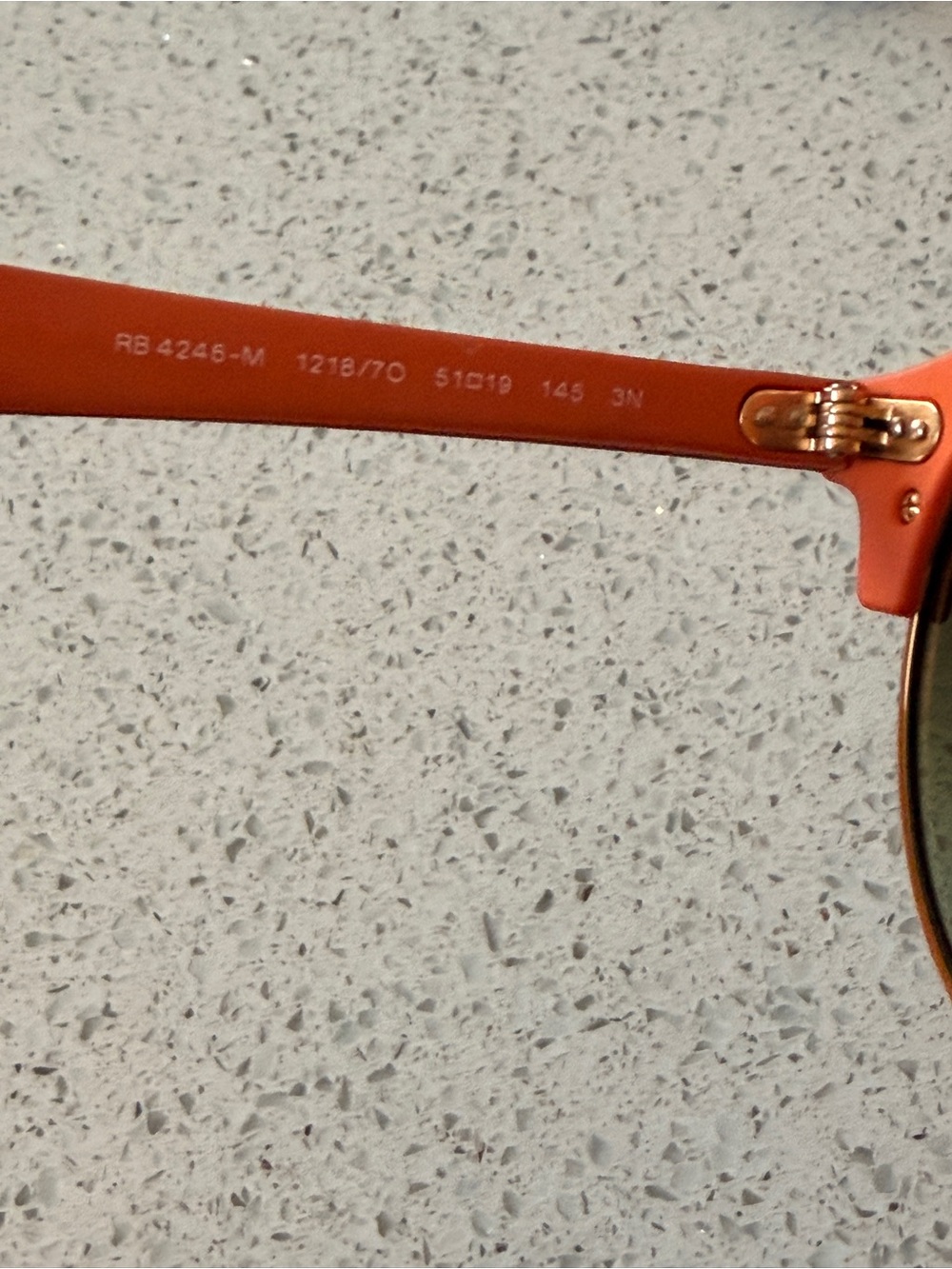 Ray-Ban Women's Round Gold Frame Sunglasses with Copper/Pink Gradient Lenses - Picture 5 of 12